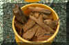 A Bucket Of Mast Step - showing evidence of Wharf Borers and obvious decay