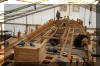 Looking forward from the poop deck, showing the waterways and spirketting which greatly strengthen the deck edge