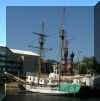 Elena in Cardiff Docks waiting for work to start