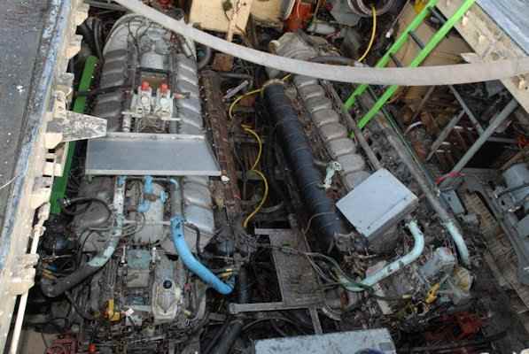 S130 Donor Boat - Forward Engine Room Revealed