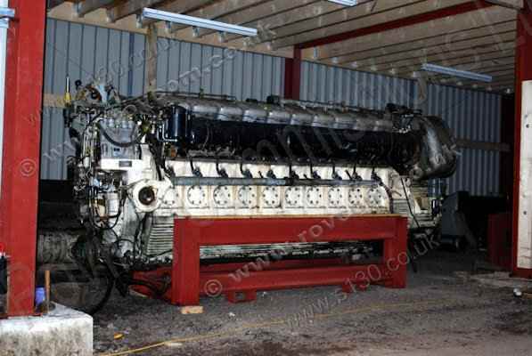 S130 Donor Boat - Stowing the MB518 schnellboot engines