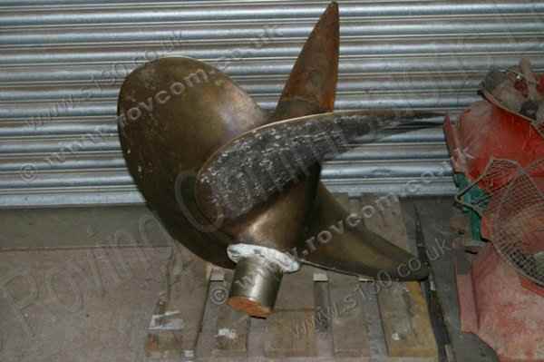 Salvaged schnellboot propeller