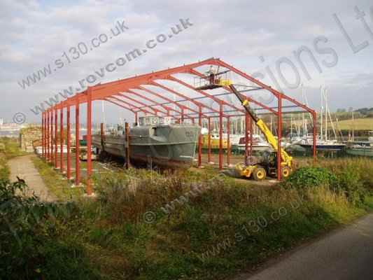 S130 Shed - Digging in the padstones