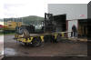 Counter balancing the shaft while being lifted on to the side loader