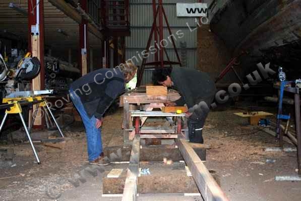 S130 - Constructing the shaft log boring table