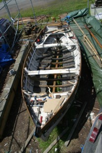 102 year old Picarooner "Lilly" - Restoration including new hull planking, keel, floors and timbers